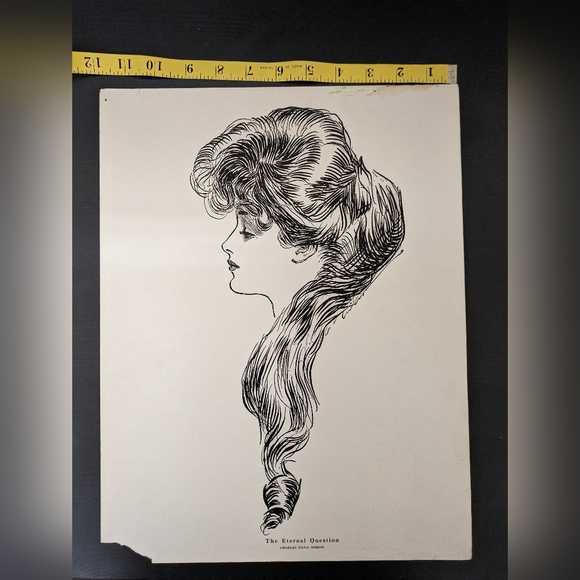 3 Vintage Prints Charles Gibson and Henry Huff - Picture 4 of 8
